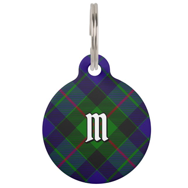 Clan Gunn Tartan Pet ID Tag (Front)