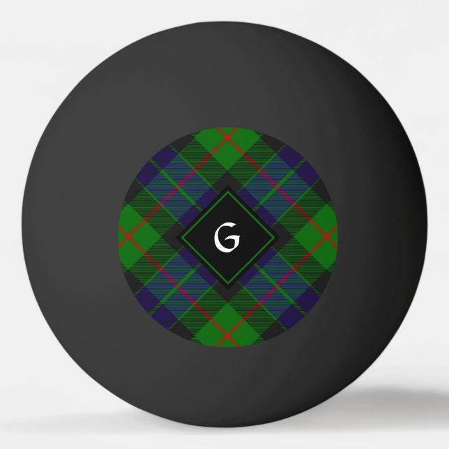 Clan Gunn Tartan Ping Pong Ball (Front)