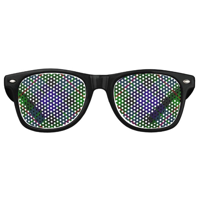 Clan Gunn Tartan Retro Sunglasses (Front)