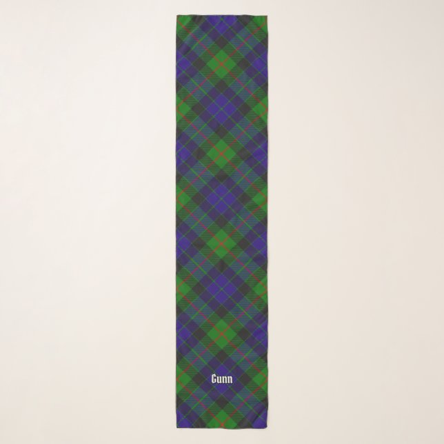 Clan Gunn Tartan Scarf (Front)