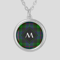 Clan Gunn Tartan Silver Plated Necklace