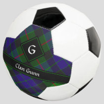 Clan Gunn Tartan Soccer Ball