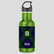 Clan Gunn Tartan Stainless Steel Water Bottle