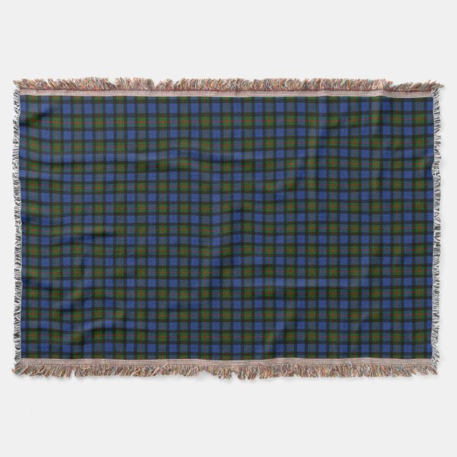 Clan Gunn Tartan Throw Blanket (Front)