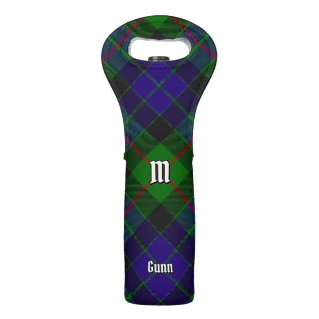 Clan Gunn Tartan Wine Bag (Front)