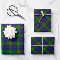 Clan Gunn Tartan Wrapping Paper Sheets