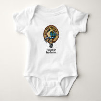 Clan Guthrie Crest over Tartan Baby Bodysuit