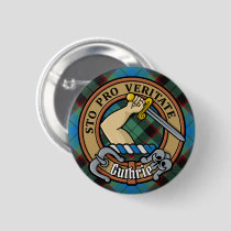 Clan Guthrie Crest over Tartan Button