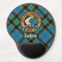 Clan Guthrie Crest over Tartan Gel Mouse Pad