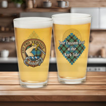 Clan Guthrie Crest over Tartan Glass