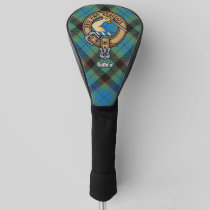 Clan Guthrie Crest over Tartan Golf Head Cover