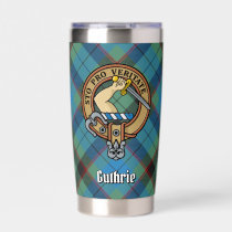 Clan Guthrie Crest over Tartan Insulated Tumbler