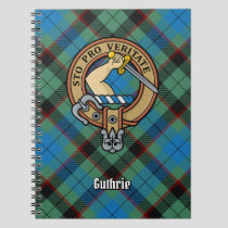 Clan Guthrie Crest over Tartan Notebook