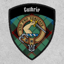 Clan Guthrie Crest over Tartan Patch