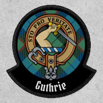 Clan Guthrie Crest over Tartan Patch