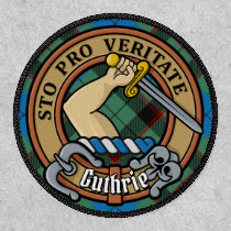 Clan Guthrie Crest over Tartan Patch