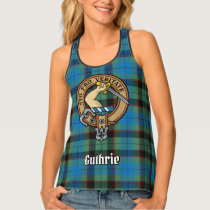 Clan Guthrie Crest over Tartan Tank Top