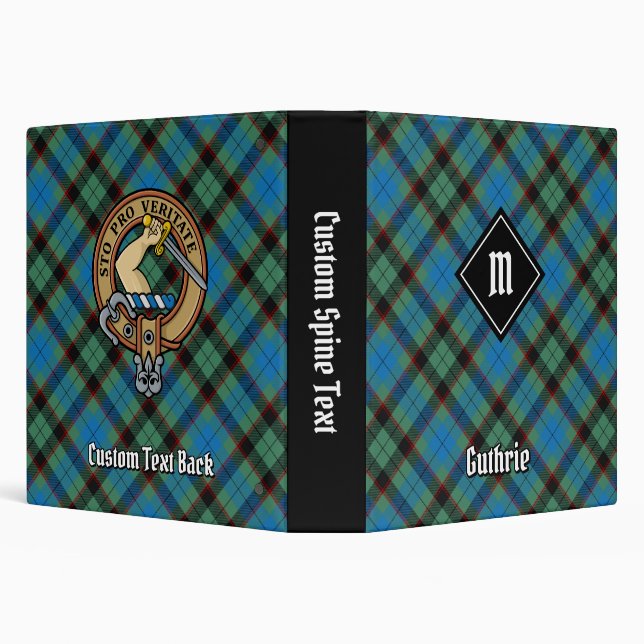 Clan Guthrie Tartan 3 Ring Binder (Background)