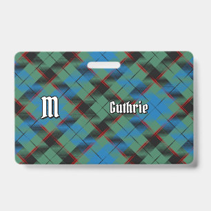 Clan Guthrie Tartan Badge