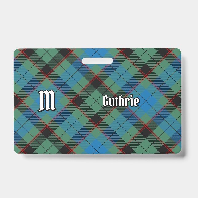 Clan Guthrie Tartan Badge (Front)