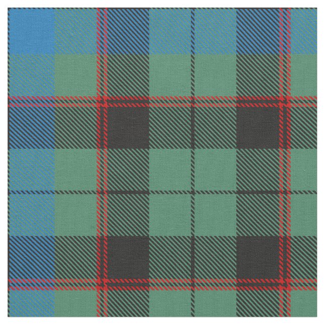 Clan Guthrie Tartan Fabric (Close Up)