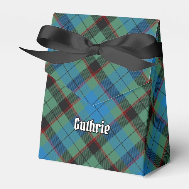Clan Guthrie Tartan Favor Boxes (Front Side)