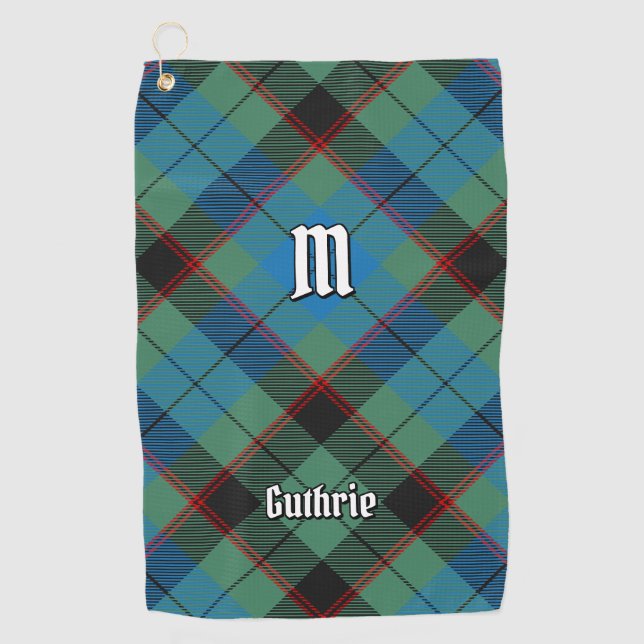 Clan Guthrie Tartan Golf Towel (Front)