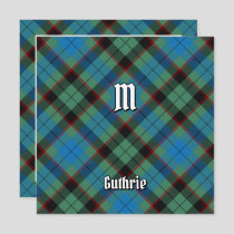 Clan Guthrie Tartan Invitation