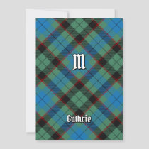 Clan Guthrie Tartan Invitation