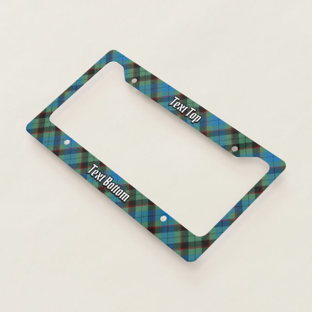 Clan Guthrie Tartan License Plate Frame (3/4)