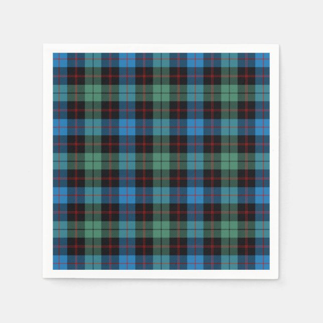 Clan Guthrie Tartan Napkins (Front)