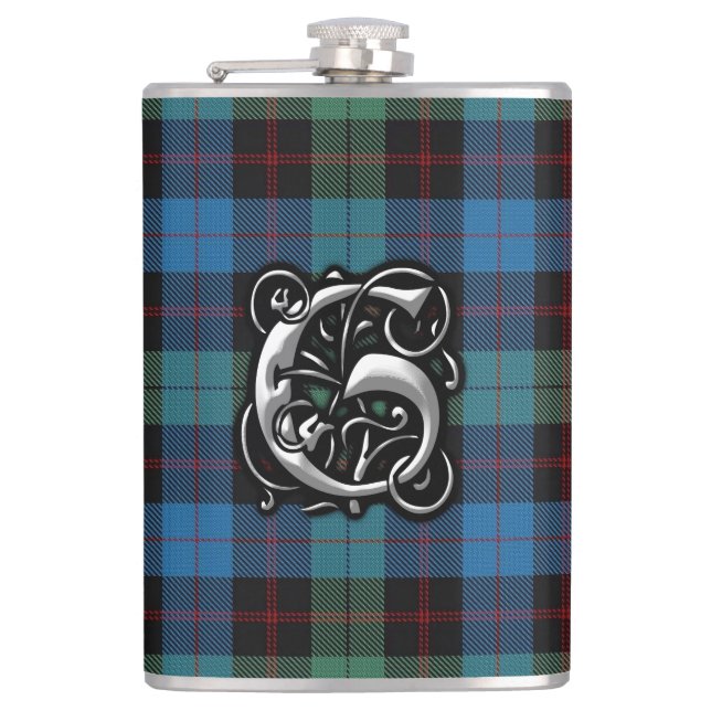 Clan Guthrie Tartan Old Scotland Flask (Front)