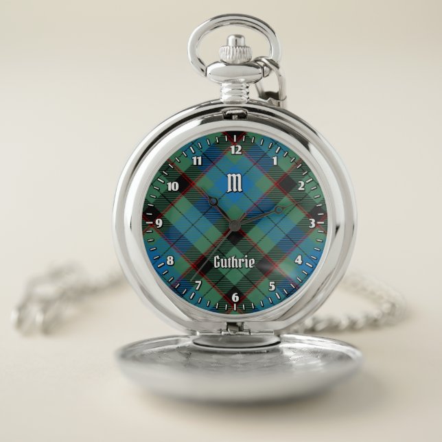 Clan Guthrie Tartan Pocket Watch (Inside)