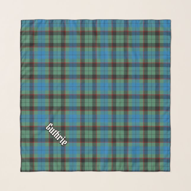 Clan Guthrie Tartan Scarf (Front (Horizontal))