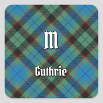 Clan Guthrie Tartan Square Sticker