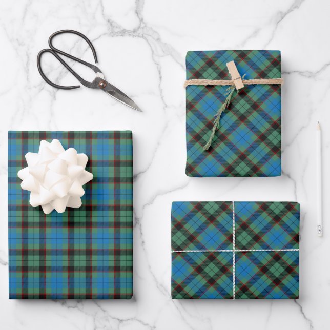 Clan Guthrie Tartan Wrapping Paper Sheets (Front)