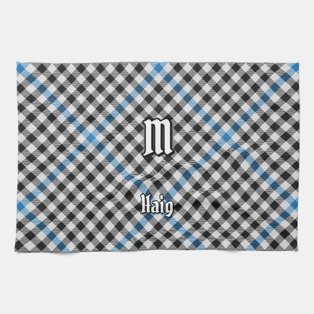 Clan Haig Check Tartan Kitchen Towel (Horizontal)