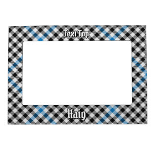 Clan Haig Check Tartan Magnetic Frame