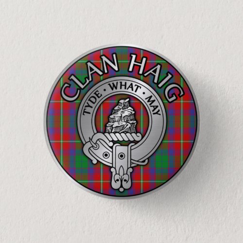 Clan Haig Crest  Tartan Button