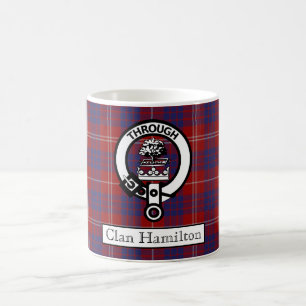 Clan Hamilton Crest and Tartan II Coffee Mug