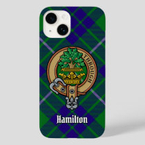 Clan Hamilton Crest over Hunting Tartan Case-Mate iPhone 14 Case