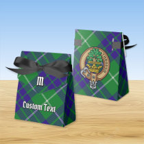 Clan Hamilton Crest over Hunting Tartan Favor Box