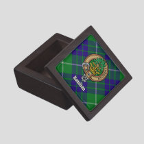 Clan Hamilton Crest over Hunting Tartan Gift Box