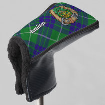 Clan Hamilton Crest over Hunting Tartan Golf Head Cover