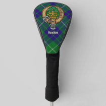 Clan Hamilton Crest over Hunting Tartan Golf Head Cover