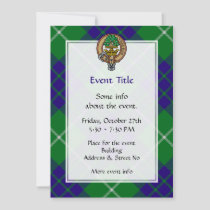 Clan Hamilton Crest over Hunting Tartan Invitation