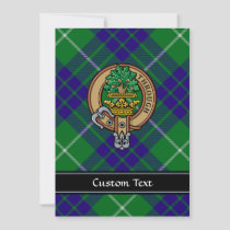 Clan Hamilton Crest over Hunting Tartan Invitation