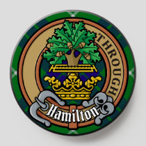 Clan Hamilton Crest over Hunting Tartan PopSocket