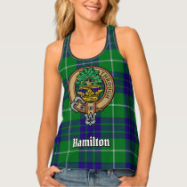 Clan Hamilton Crest over Hunting Tartan Tank Top