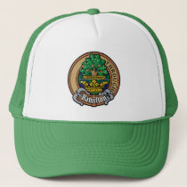 Clan Hamilton Crest over Hunting Tartan Trucker Hat